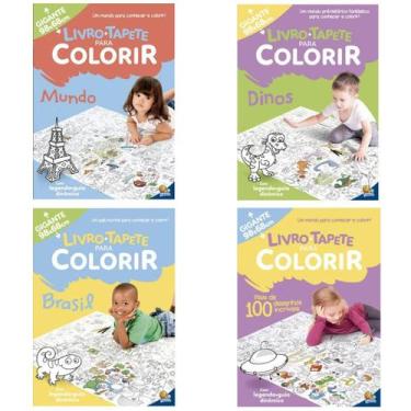 Imagem de Kit 4 Livros Infantil Tapete Para Colorir - Todolivro