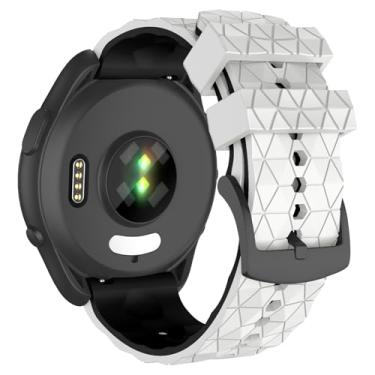 Imagem de ISABAKE Pulseiras de relógio esportivo de silicone macio compatíveis com Garmin Vivoactive 4/Venu 3/Venu 2, para Forerunner 265 255