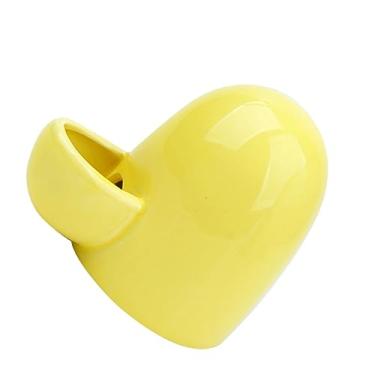 Imagem de Milisten Alimentador de água para animais de estimação, tigela de cerâmica autodispensável para animais pequenos, alimentador automático para gatos, coelhos, hamsters