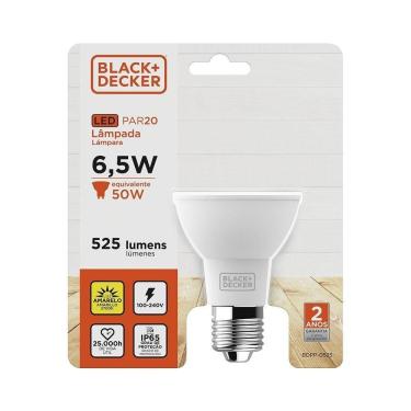 Imagem de Lâmpada Led Par20 100-240v 2700k 7w Irc 80 Ip65 Black=decker
