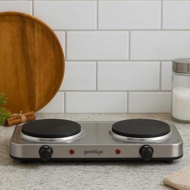 Imagem de Fogão cooktop elétrico aço inoxidável 2 kW Inox - Multivisão, 110V