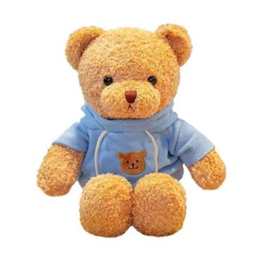 Imagem de Bicho de pelúcia Teddy Bear BSVOME 30 cm de pelúcia macio com capuz