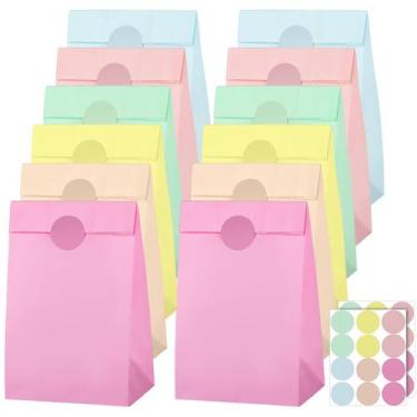 Imagem de Sacos de papel Candy Cooraby, pacote de 30 com adesivos 13 x 8 x 24 cm