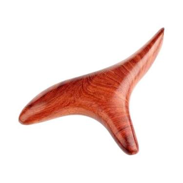 Imagem de Ferramenta De Massagem Gua Sha De Madeira Para Pescoço, Pés, Costas, P