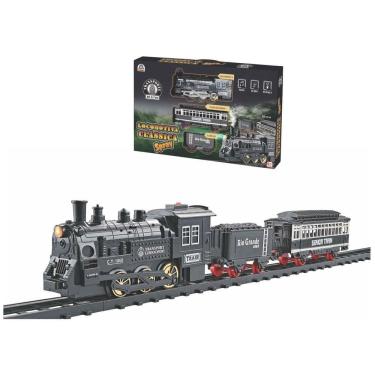 Imagem de Ferrorama Locomotiva Classica Spray Fumaça Efeito Sonoro
