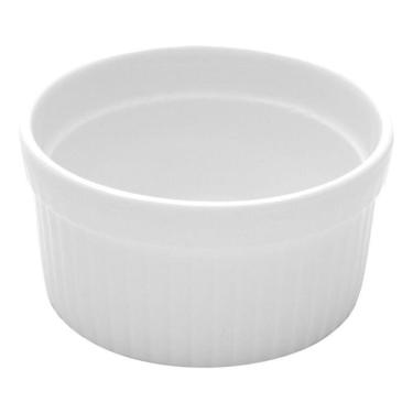 Imagem de Ramequim Clássico De Porcelana Branco Para Servir 10X5Cm -Wp