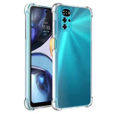 Imagem de [GL CASES] Capinha Moto G22 Capa Motorola Moto G22 Slim Clear Anti Impacto Reforçada Silicone Transparente Case Flexível Anti Choque Encaixe Preciso Com Proteção Para Câmera e Tela