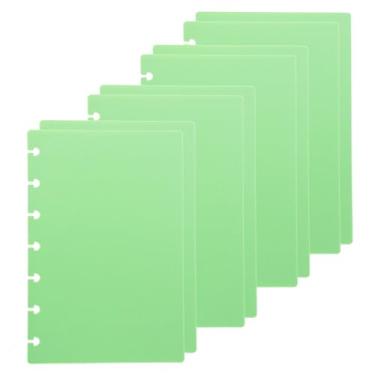 Imagem de ITSYHPRO Mini Discbound Journal PP Covers/Index (4 Set) Candy Colors Compatible with Circa Arc TUL and Happy Planner(Green,Mini)