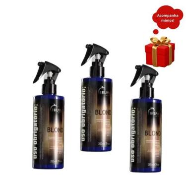 Imagem de kit 3 Truss Uso Obrigatório Blond 260ml Reconstrutor Neutralizador