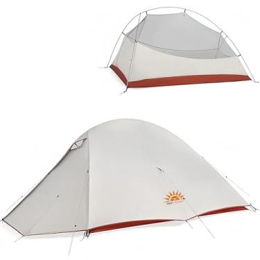 Imagem de Barraca de Camping para Montanhismo Individual Leve para Mochileiros com Base, Tendas Ultraleves Independentes para Acampamento e Caminhadas Tenda