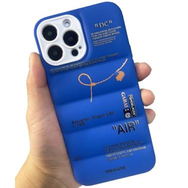 Imagem de GaraiCkeey Capa de telefone de silicone acolchoada da marca de calçados esportivos para iPhone 16 Pro Max 6,9 polegadas, tênis Ins Classic Cool Label Pattern Soft TPU Capa protetora de corpo inteiro