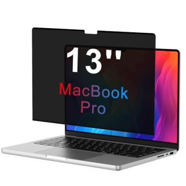 Imagem de OMOTON Tela de privacidade magnética para MacBook Pro 13 polegadas (2016-2022, M1, M2), filtro antiespião, protetor de luz azul fosco antirreflexo, fácil instalação e remoção
