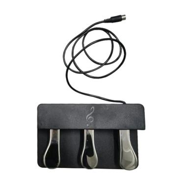 Imagem de YIJU Pedal triplo para teclado eletrônico e pianos digitais