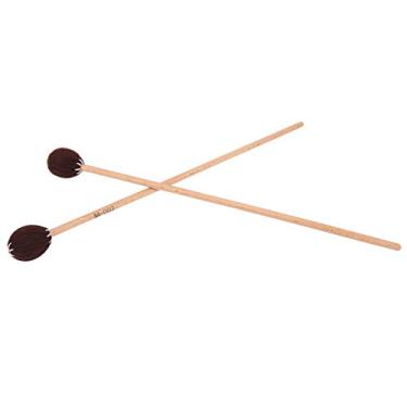 Imagem de Domary Marimba Stick Mallets de Alça de Faia Acessórios de Xilofone Misturados Fios para Reprodução de Percussão (Café)