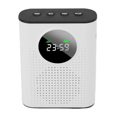 Imagem de Heayzoki Mini Amplificador de Voz Recarregável Portátil para Professores Com Exibição Digital LED de Lavalier Magnético, Clipe de Voz Sem Fio Omnidirecional de Captação