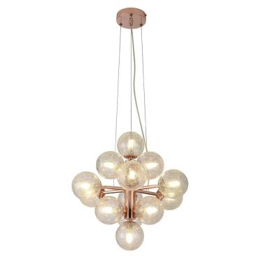 Imagem de Pendente Bivolt Vinha QT001E Bella Iluminação Cobre/Transparente