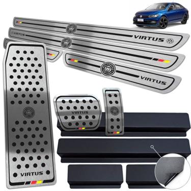 Imagem de Descanso Pedaleira Auto Soleira Preto BR Virtus Wolfsburg Ed