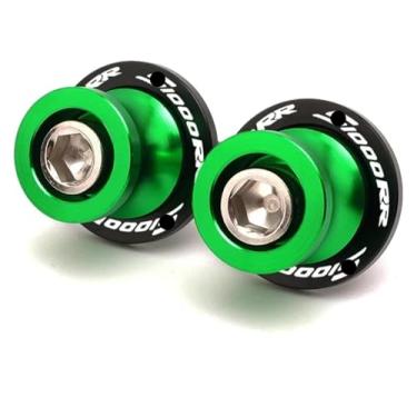 Imagem de BYYINGSUS Parafusos M8 Bobinas de braço oscilante Parafusos de suporte CNC Acessórios de motocicleta compatíveis com S1000R S1000RR 2009-2023 S1000XR 2014-2020(S1000rr Verde)