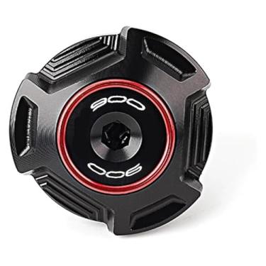 Imagem de Compatível com Z900 Z 900 ABS 2017-2024 2023 tampa do reservatório de fluido de freio dianteiro traseiro da motocicleta acessórios da tampa de enchimento de óleo do motor (tampa de enchimento-vermelha