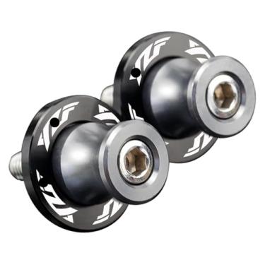 Imagem de BYYINGSUS Acessórios de motocicleta 6 mm Carretéis de braço oscilante parafusos de suporte deslizantes compatíveis com Y&AMAHA YZFR1 YZFR3 YZFR6 YZF R6 R3 R1 YZF-R6 YZF-R3 YZF-R1 (titânio)