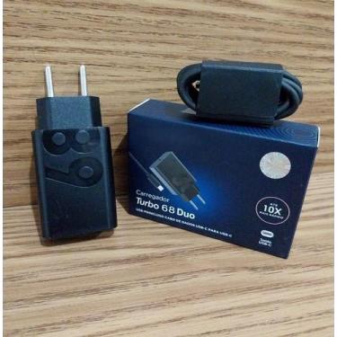 Imagem de Carregador Tipo C Turbo Power 68W Compatível Moto G22 , G21, G24 Rápid