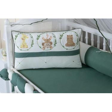 Imagem de kit de berço 511 selva encantada 9 peças modelo meia trança - remi enx