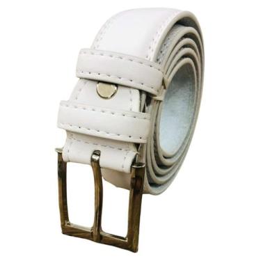 Imagem de Cinto Masculino Social Clássico Preto Marrom Branco 105 A 130cm Presen