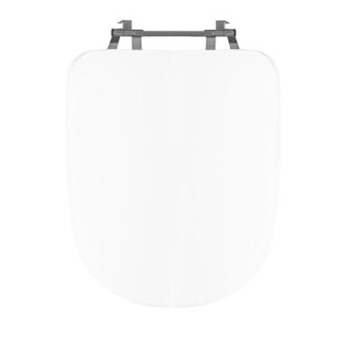 Imagem de Assento Sanitário Poliéster Para Louça Duomo Plus (Deca) Aço Sedile Branco