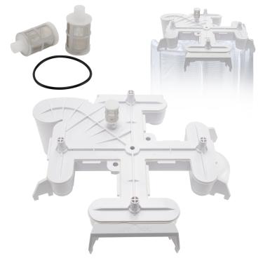 Imagem de VODCACA Conjunto de coletor 59023700 adequado para filtros de piscina Pentair FNS & FNS Plus, filtro de reposição para piscina de spa e natação # V38-140 25357-600-000 Coletor FNS branco