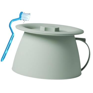 Imagem de KiBcsLic Cuspidor doméstico multiuso engrossado mictório noturno com tampa cuspidor coberto penico para quarto casa crianças homens, Verde