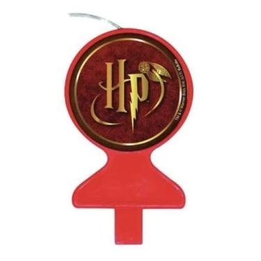 Imagem de Vela Plana Harry Potter Festcolor Para Bolo de Aniversário - Inspire s