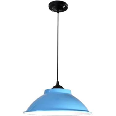 Imagem de Luminária pendente de metal moderna Industria, lustre country em V, tampa de panela simples, lustre E26 E27, base retrô, casa de fazenda, decoração moderna