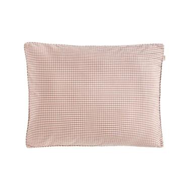 Imagem de PEHR Capa de guingão, cardo | 100% algodão orgânico e feito extra macio | Tecido respirável lavado com pedra | Fecho de botão coberto com guingão | Serve em travesseiros de até 50 x 66 cm