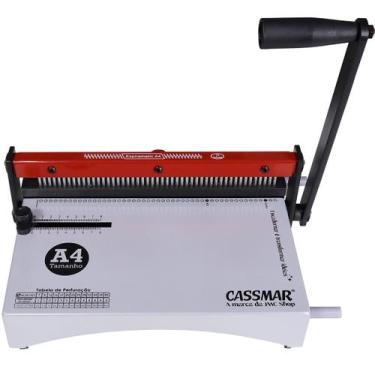 Imagem de Encadernadora P/ Espiral Manual A4 Espiramatic Cassmar 10fls