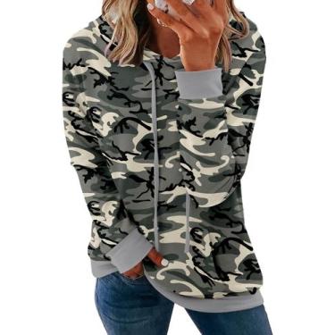 Imagem de Moletom Onlypuff Camouflage para mulheres, moletons e túnicas