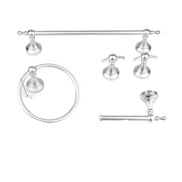 Imagem de Conjuntos de banheiro utensílios de banheiro cabide de toalha dourado suporte de papel higiênico móveis prateleiras de casa de luxo espaço alumínio, conjunto 1 (conjunto 1)