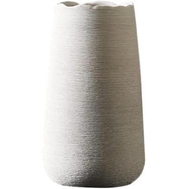 Imagem de CYYHGD Pequenos vasos de cerâmica, mesa de sala de jantar, vaso de flores secas para casa, vasos decorativos elegantes para centros de mesa de casamento e eventos (cor: F)