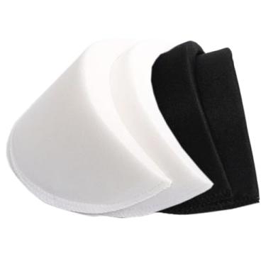 Imagem de SZMUHLNY 2 pares de ombreiras espessuras de 2 cm/2 cm, almofadas de espuma de costura, esponja, almofadas de ombro para mulheres, realçador de ombro para homens, blazer, casaco, jaqueta, vestido