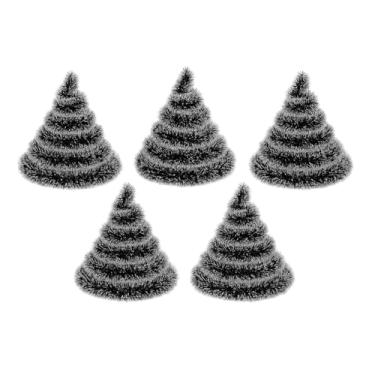 Imagem de Festão Natalino Nevado Verde, Kit 5 Unidades, 9cm Largura, 10 Metros Total, Decoração Completa para Ambiente Interno e Externo