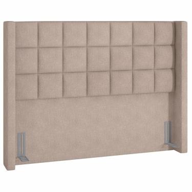 Imagem de Cabeceira Cama Box Casal King 195 cm P05 Paris Linho Bege - Lyam Decor