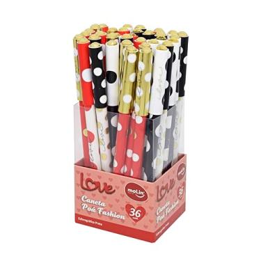 Imagem de Molin Caneta Esferográfica Poá 1,0mm - Tinta Preta - Display com 36 Unidades