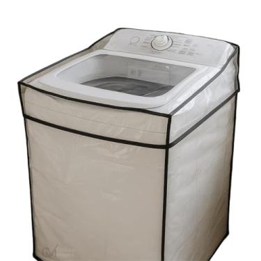 Imagem de Capa Para Máquina de Lavar Roupa 8-17kg Cristal Transparente C Elástico (G)