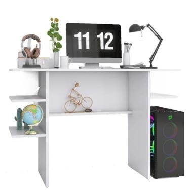 Imagem de Mesinha para Computador Multiuso - Quarto, Sala e Escritório Branco(BRANCO)