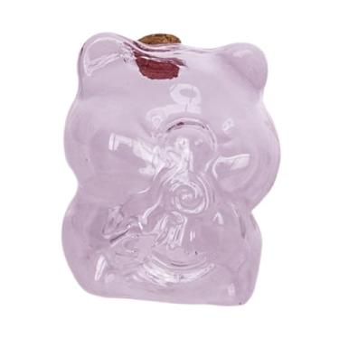 Imagem de Generic Cofrinho de vidro transparente, pote de vidro para dinheiro, decorativo, fofo, cofrinho, economizador de dinheiro, para área de trabalho, sala de, P