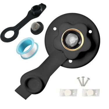 Imagem de Kit de entrada de água RV City 1/5.1 cm NPT macho para conector de mangueira de flange fêmea de 3/10.2 cm GHT com válvula de retenção para viagens de acampamento