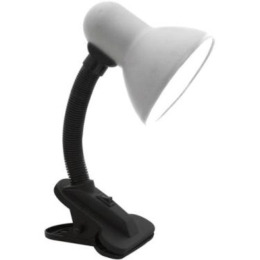 Imagem de Luminária de Mesa Com Garra Cor Branco Bivolt E27- Cads, Bivolt