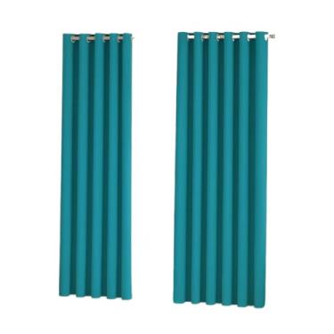 Imagem de Cortina Para Sala Ou Quarto 3,00x2,50 metros(AZUL TURQUESA)