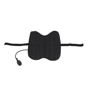 Imagem de Almofada de suporte lombar malha respirável antiderrapante alça ajustável almofada de suporte inferior para cadeira de escritório com bomba