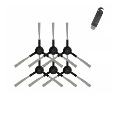 Imagem de Compatible With Xiaomi Mi Robot Vacuum Mop Pro 3C 2S STYTJ02YM Spare Hepa Filter Side Main Brush Cover Mop Holder Accessories Parts(6 Side Brushes Black)