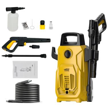 Imagem de FINYQBET Lavadora de Alta Pressão Elétrica 1800W 90 Bar 7 L/min, com Aplicador de Detergente e Lança Regulável - Ideal para Carros, Garagens, Pátios - Limpeza Poderosa para Casa e Trabalho (220V)